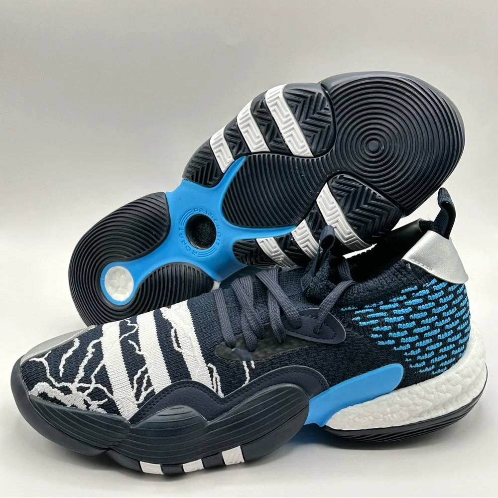 Men’s Adidas Trae Young Basketball Sneakers Blue WhiteSize 11 Sneakers ID2210 - Picture 5 of 11